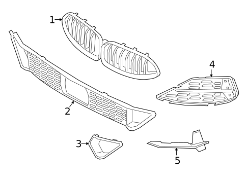 Grille & Components for 2020 BMW M850i xDrive #0