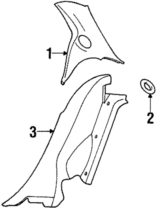 F5RZ5452018BAG - Body: Quarter Trim Panel for Ford Image