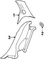 F5RZ5452018BAG - Body: Quarter Trim Panel for Ford: Contour | Mercury: Mystique Image