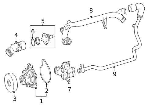 Water Pump for 2003 Mercedes-Benz C230 #0