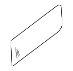 833411PB0A - : Rear Glass for Nissan: NV1500, NV2500, NV3500 Image