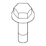 90119A0120 - Body: Rear Bracket Bolt for Lexus: ES250, ES350, GX550, LS500, LS500h, LX570, LX600, LX700h, NX250, NX350, NX350h, NX450h+, RC F, RC200t, RC300, RC350, RX350, RX350h, RX450h+, RX500h Image