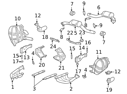 Exhaust Manifold for 1999 Porsche 911 #0
