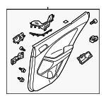 833044U140AVN - Body: Door Trim Panel for Kia: Optima Image
