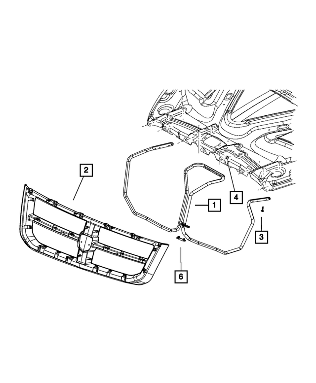 1FZ31DV6AB - Exterior Ornamentation: Radiator Grille for Mopar Image