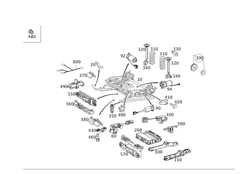 Seat Adjuster for 2003 Mercedes-Benz C230 #0