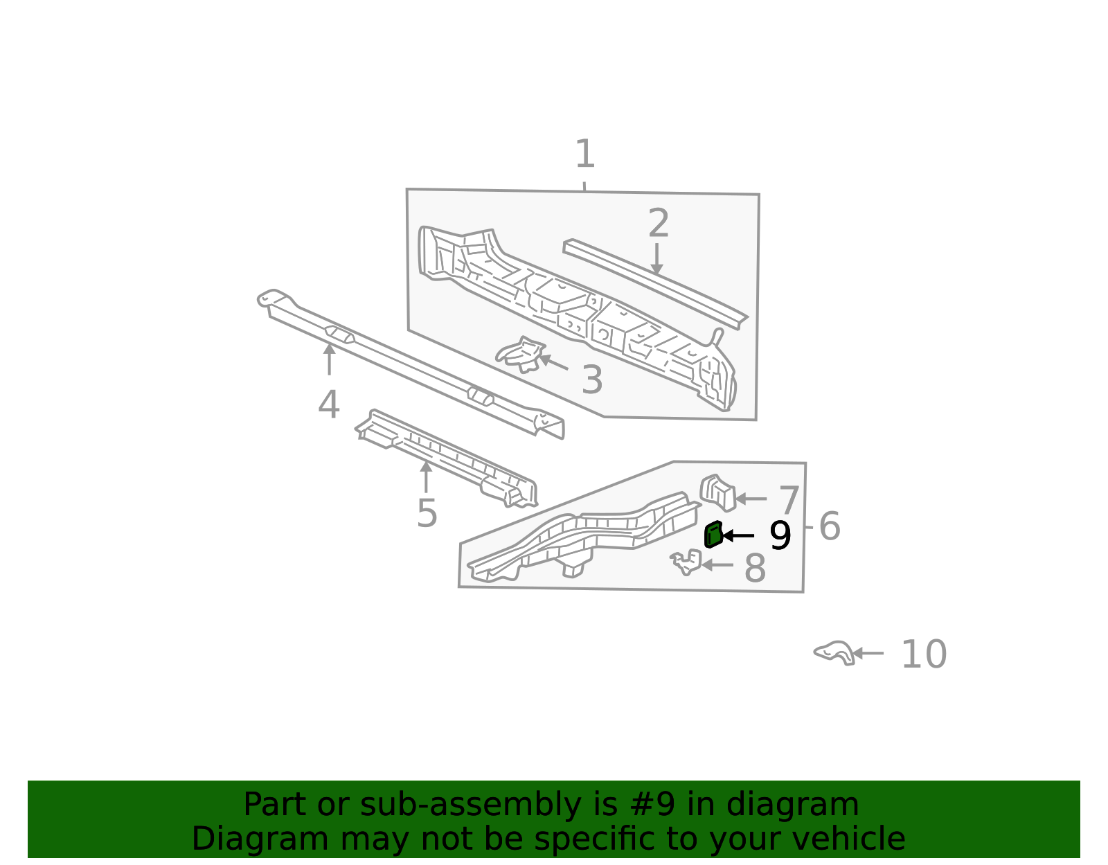 65669-S0X-A00ZZ - Frame Side Member Bracket 1999-2008 Honda | Honda ...