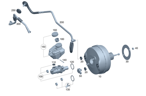 Brake Booster for 2014 Mercedes-Benz C300 #0