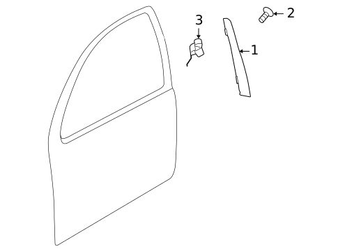 Exterior Trim - Door for 2012 Volkswagen Golf R #0