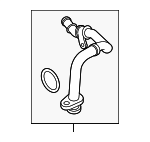 9A712107500 - Cooling System: Inlet Tube for Porsche: Panamera Image