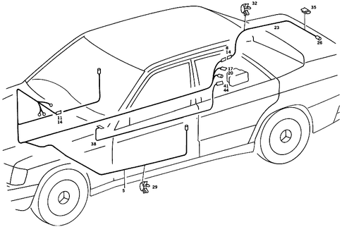 Central Locking Mechanism and Orthopaedic Backrest for 1990 Mercedes-Benz 190E #0