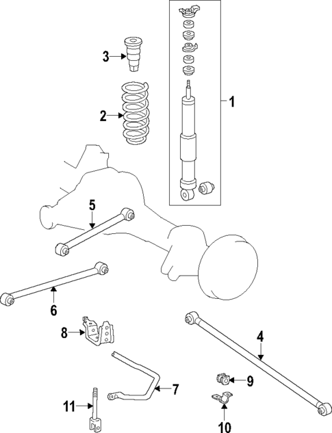 Rear Suspension for 2013 Toyota Land Cruiser #1