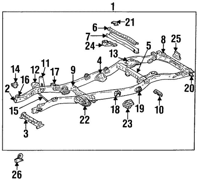 5142160111 - : Engine Bracket for Toyota Image
