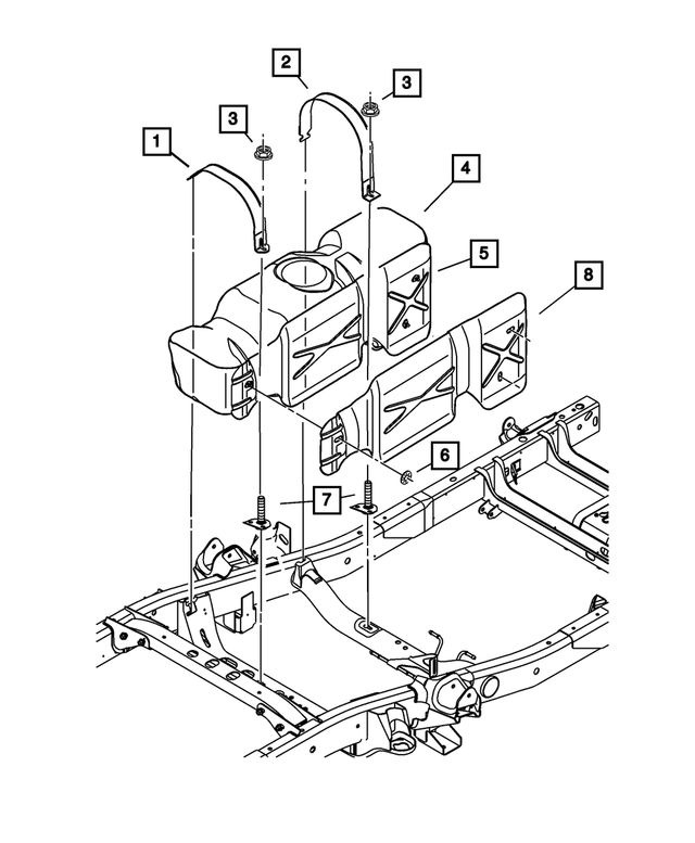 « 55366067AE –  : Carburant RÉservoir pour Mopar Image »