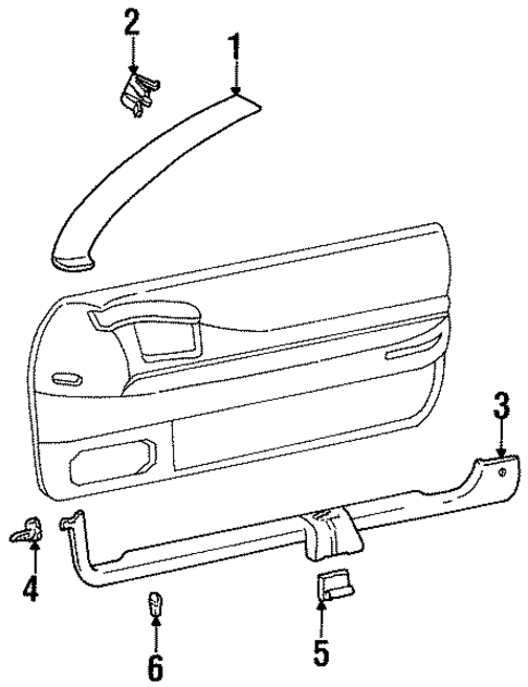 Interior Trim - Pillars for 1993 Cadillac Eldorado #0