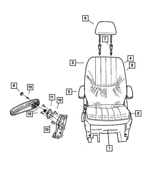 Rear Seats-Folding and Quads for 2007 Dodge Grand Caravan #12