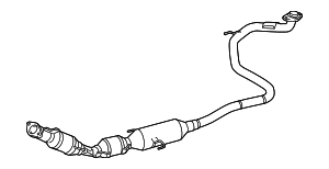174100M280 - Unclassified: Catalytic Converter for Toyota: Yaris Image