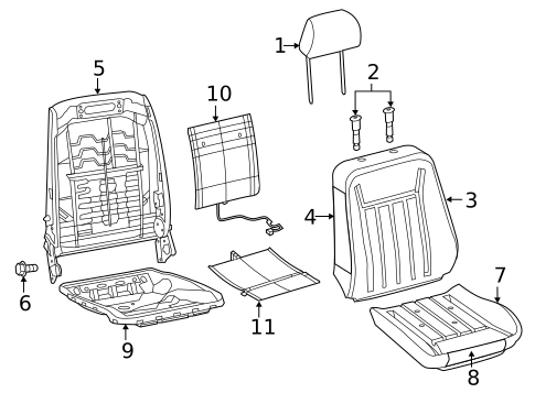 Front Seat Components for 2014 Chrysler 300 #1