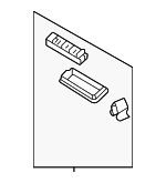 636100E010C0 - Body: Vent Grille for Toyota: Highlander, Sienna Image
