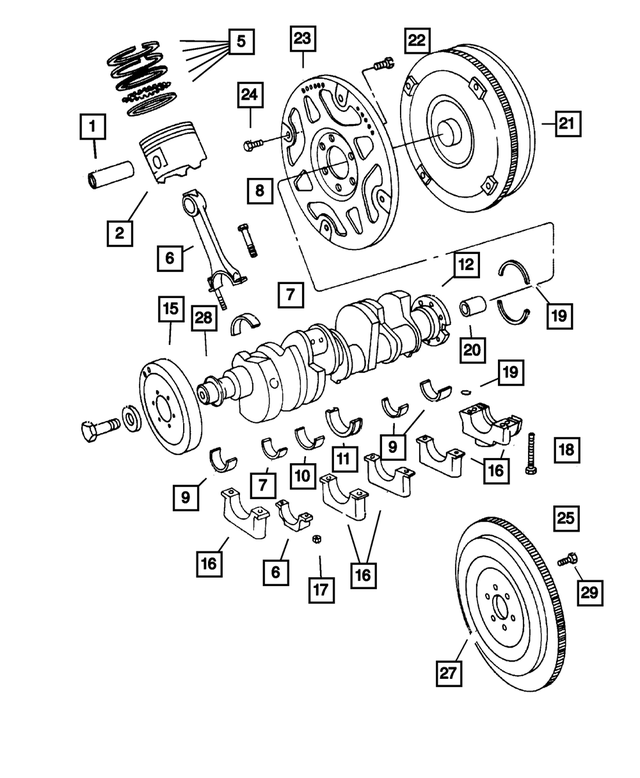 1949424 - : Hex Head Header Point Screw for Mopar Image