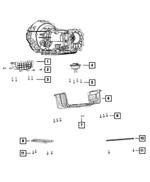 6511941AA - 8HP70; 8-Speed; Automatic Transmission: Hex Head Bolt And Coned Washer for Mopar Image