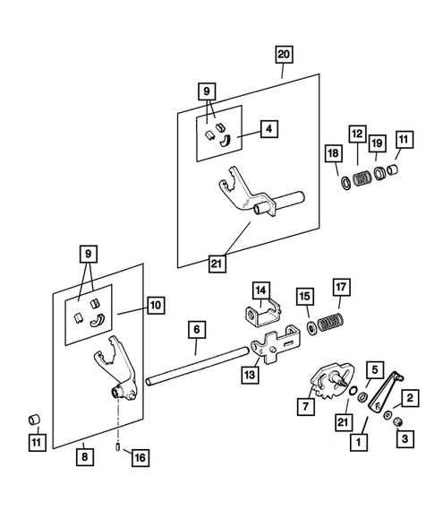 Fork and Rails for 2002 Jeep Grand Cherokee #0