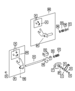 5003442AA - : Transfer Case Shift Linkage for Jeep: Grand Cherokee, Liberty Image