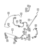 68025417AA - Steering: Hex Head Bolt And Coned Washer for Mopar Image