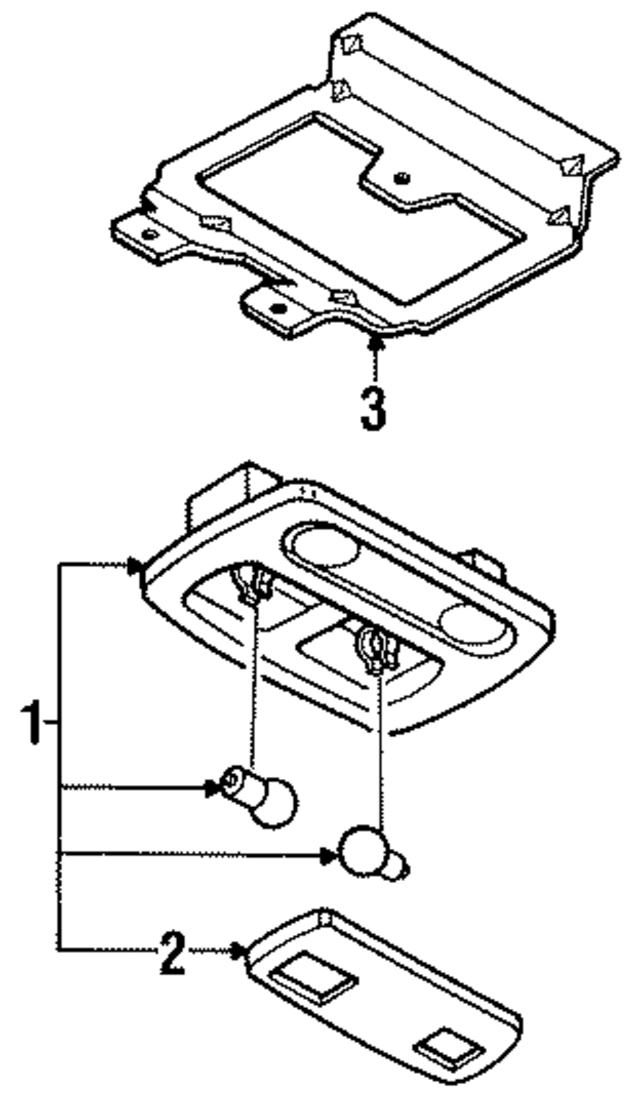 2643001U00 - Body: Overhead Lamp for Infiniti Image