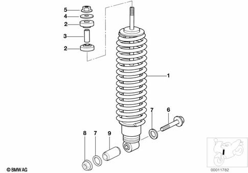 Spring Strut, Add-on Parts for 2004 BMW-Motorrad R 1150 R #0