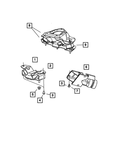 Engine Mounting for 2007 Dodge Ram 2500 #0