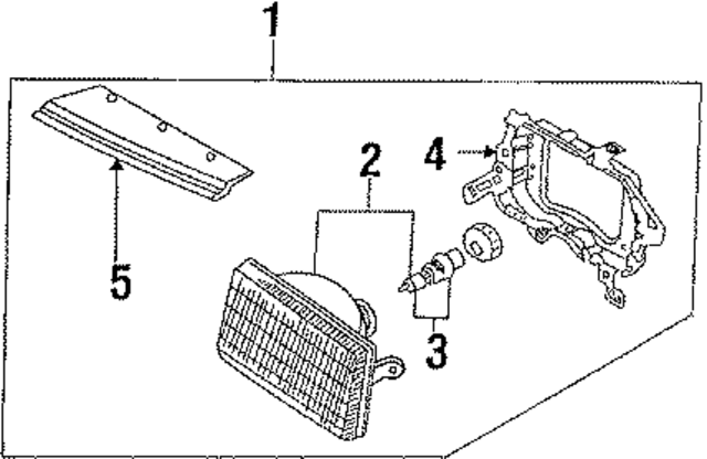 2606040A10 - : Headlamp Assembly for Nissan Image