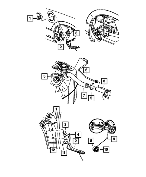 Fuel Tank Filler Tube for 2010 Dodge Ram 1500 #0