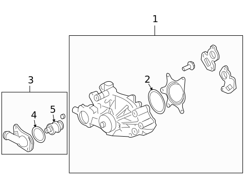 Water Pump for 2005 Isuzu Ascender #0