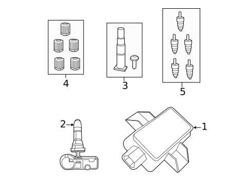 Tire Pressure Monitor Components for 2019 Dodge Charger #0