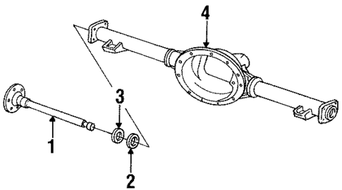 Axle Housing for 1991 Isuzu Rodeo #0