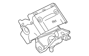 2014-2019 GM Passenger Side Engine Mount 85579395 GM | GMPartsDirect.com