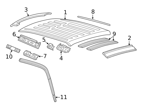Roof & Components for 1999 Ford F-250 Super Duty #0