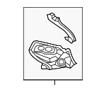 B4YA7044YA - Body: Rear Pillar for Mazda Image