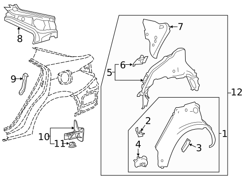 Inner Structure for 2018 Toyota Corolla #0