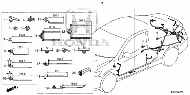 Wire Harness (4) for 2017 Honda Accord #0