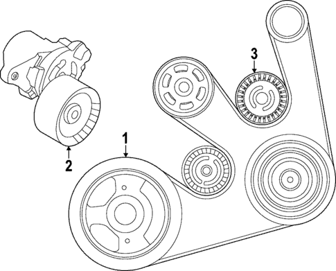 Belts & Pulleys for 2022 Nissan Rogue #0