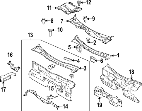 Cowl for 2024 Ford Mustang #0