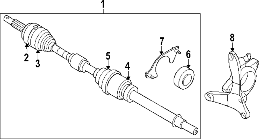 39780-6SA0B - Bearing Support 2022-2024 Nissan Pathfinder
