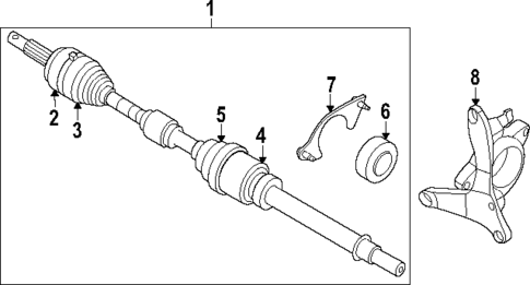 Drive Axles for 2023 Nissan Pathfinder #0