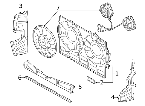 Cooling Fan for 2016 Audi A8 Quattro #0