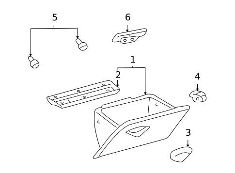 Glove Box for 2002 Ford Focus #0