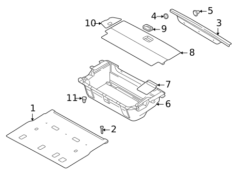 Interior Trim - Rear Body for 2002 Mitsubishi Montero #0