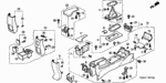 90137SH3000 - Interior/Bumper: SCREW, TAPPING (4X16) for Honda Image
