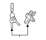 812503VA00 - Body: Cylinder &amp; Keys for Hyundai: Azera Image